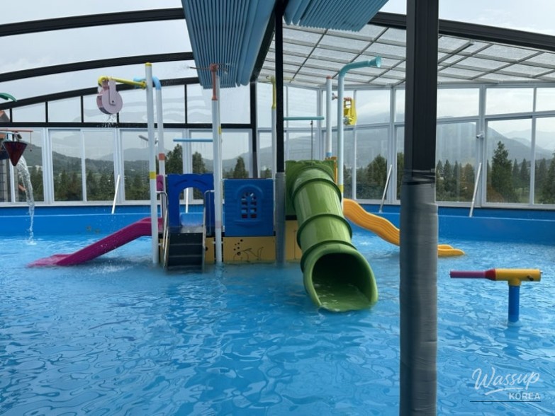 Close-up of sundae and meat chunks in the soup