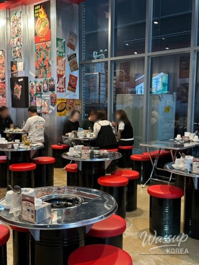 Dishes and Soju at Hansabal Pocha