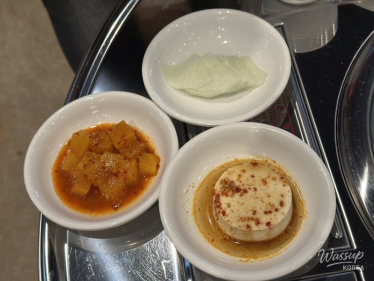 Dishes arranged
