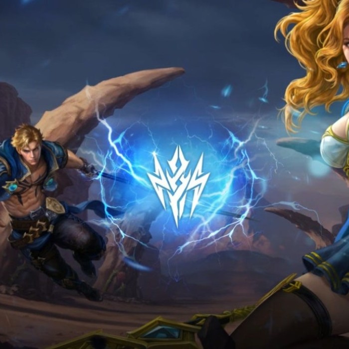 Main visual announcing the Lineage M RISING STORM update and Thunder God reboot