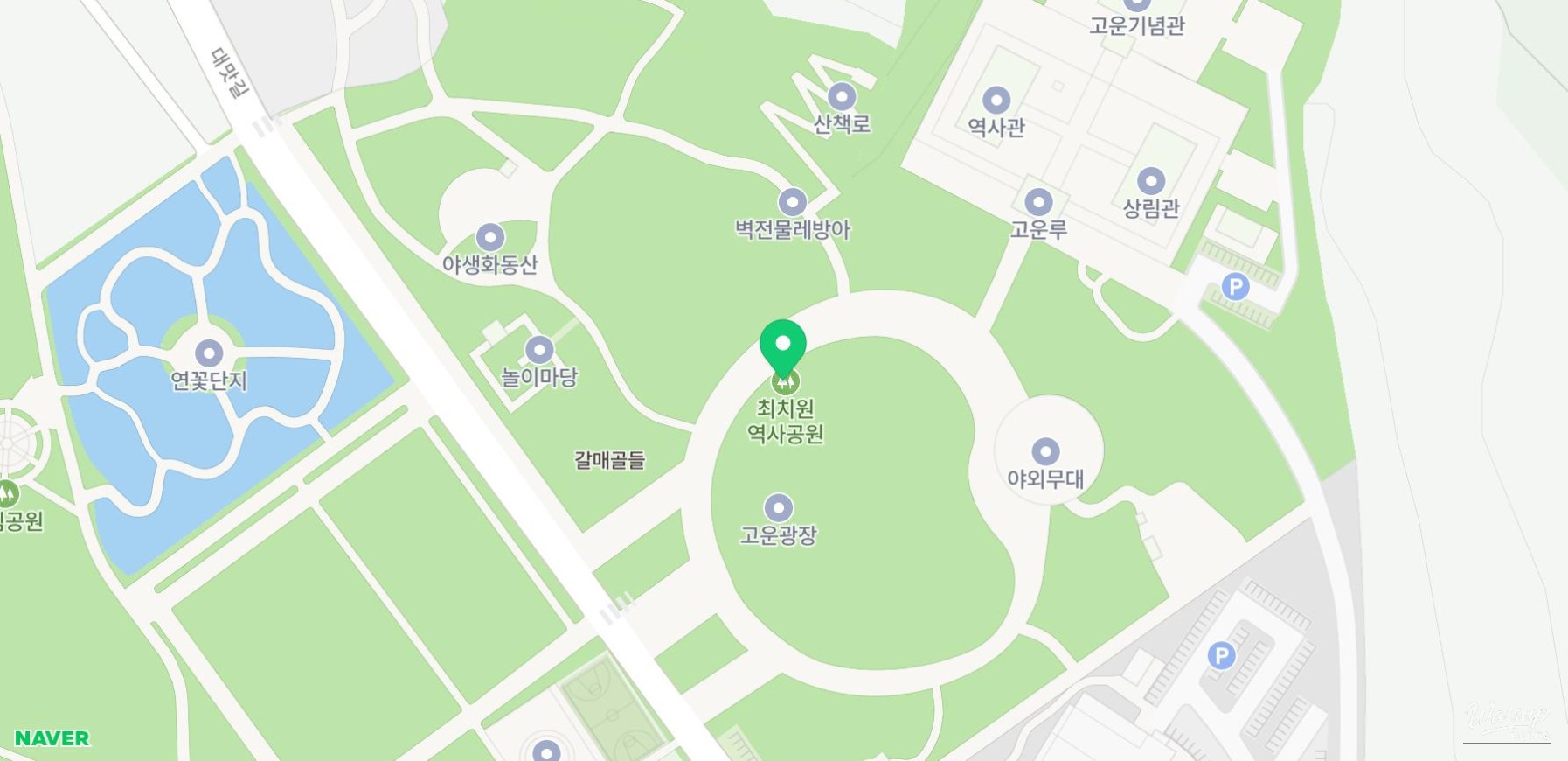Scenery of Choi Chi-won Historical Park