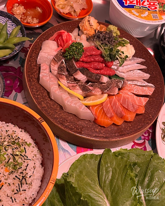 A variety of food