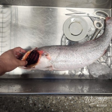 The fat on the croaker looks delicious