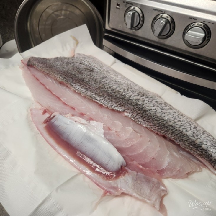 A delicious assortment of croaker sashimi