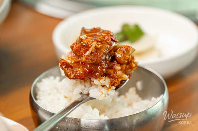 Delicious braised short ribs in a pot