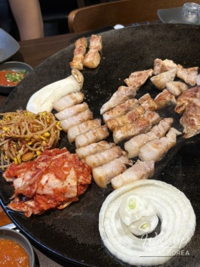 Grilled Meat and Kimchi