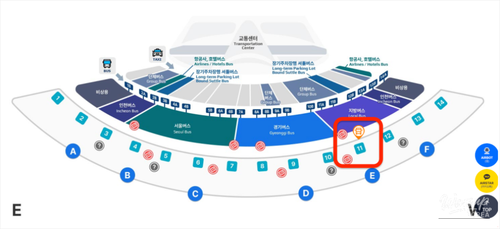 Interior seating and comfort of the Seosan to Incheon Airport limousine bus