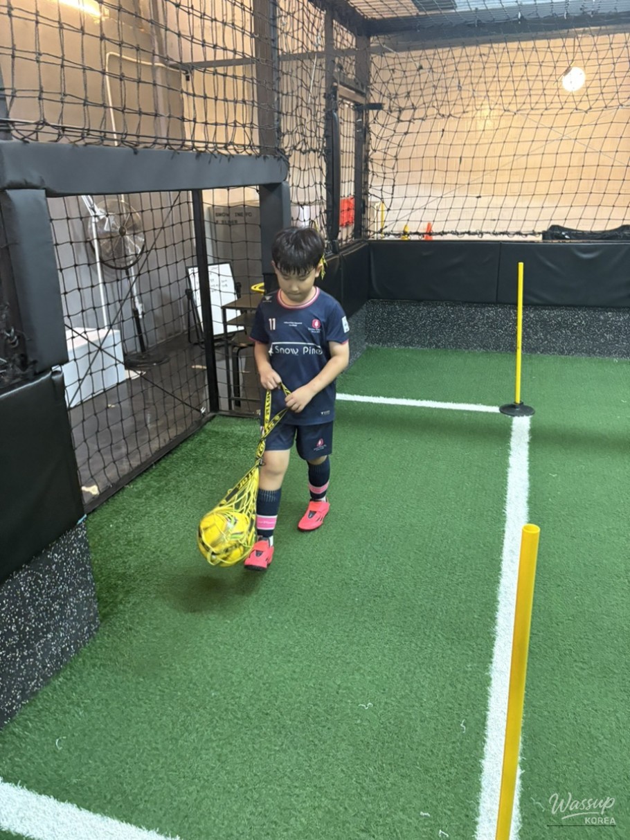 Active soccer drill focusing on footwork and ball control