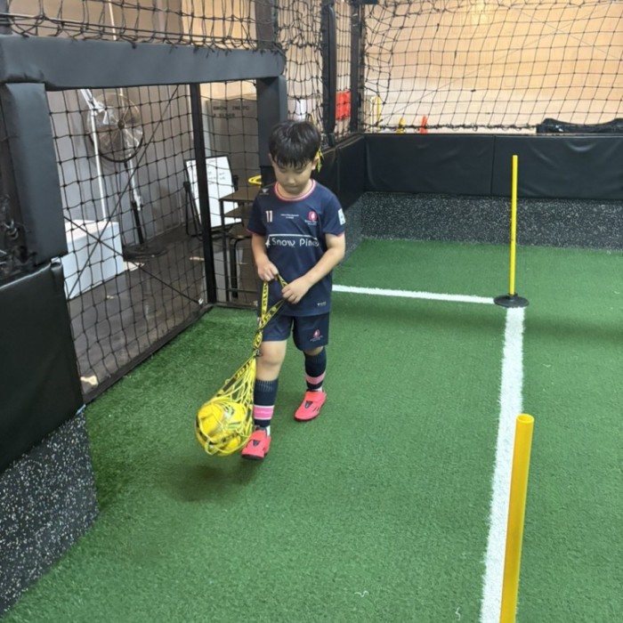 Active soccer drill focusing on footwork and ball control