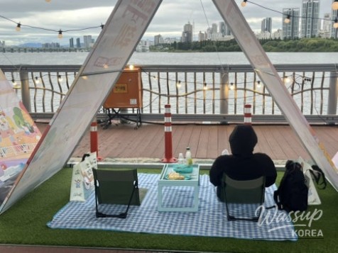 A warm memory of a baby in a stroller taking a nap during the quiet festival moments
