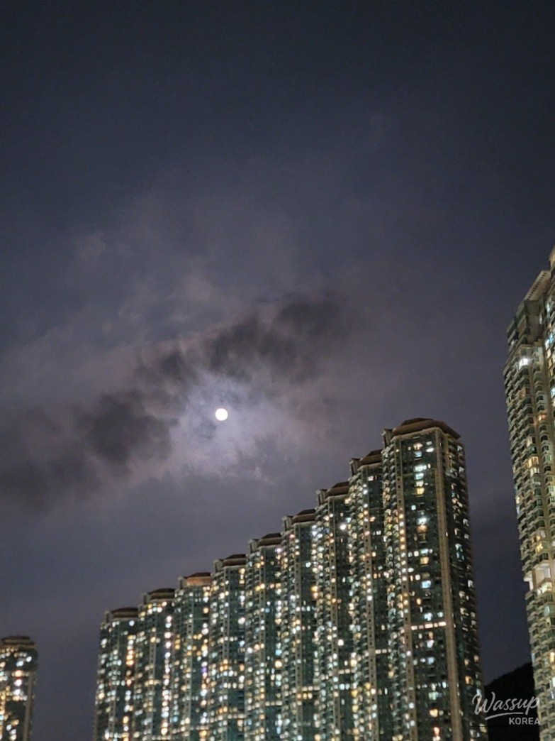 Beautiful Mid-Autumn Festival gifts received at a Hong Kong restaurant