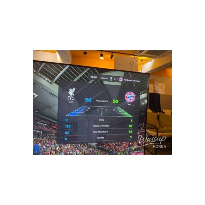 A serene and impressive view of the modern interior at Momos Coffee in Busan