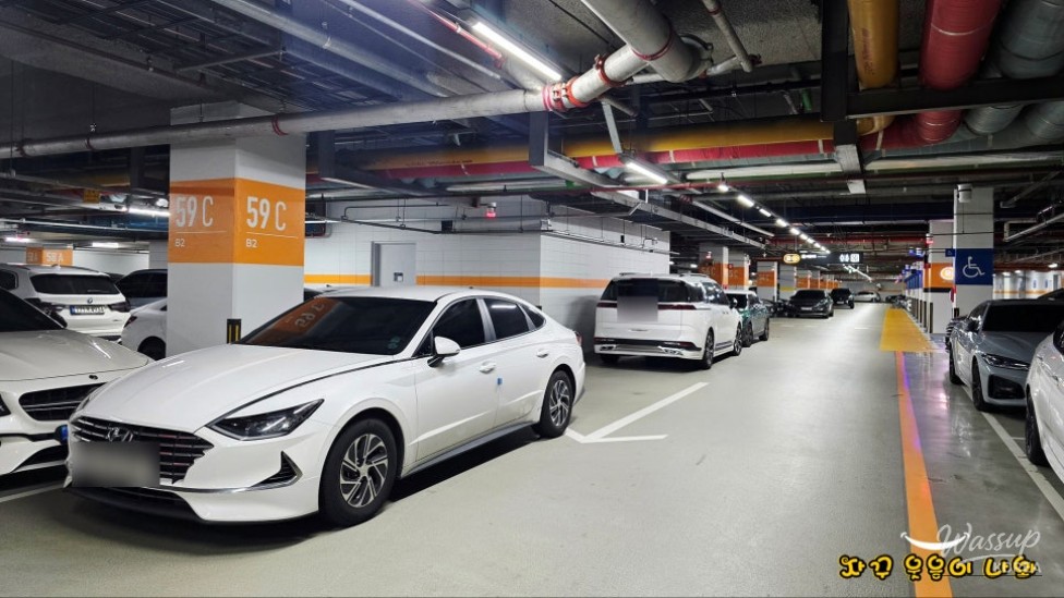 COEX underground parking navigation signage