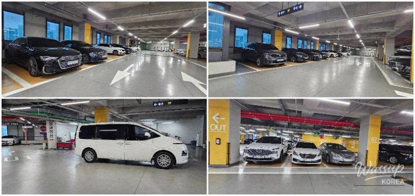 Professional valet staff managing vehicles efficiently at Gimpo Airport parking area
