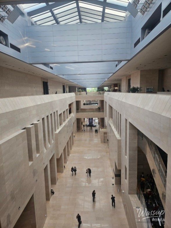 Interesting image of ancient bronze mirrors in a display case