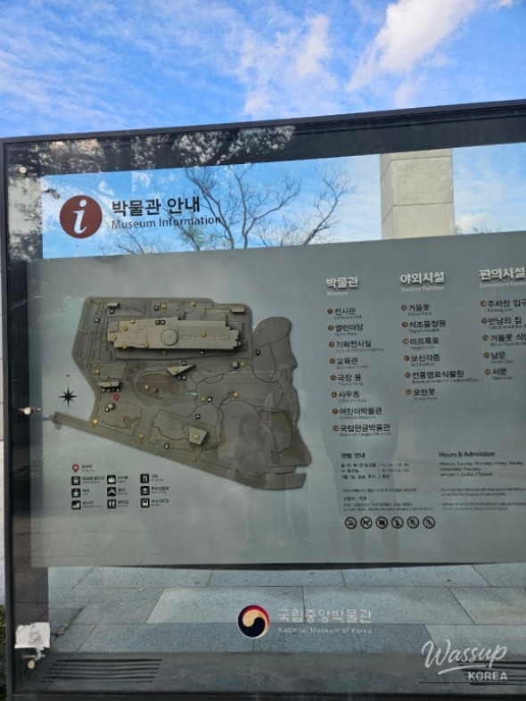 Beautiful scenery of the museum's modern architectural facade