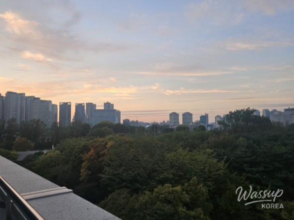 Enjoyable moment of a child laughing in the museum's interactive zone