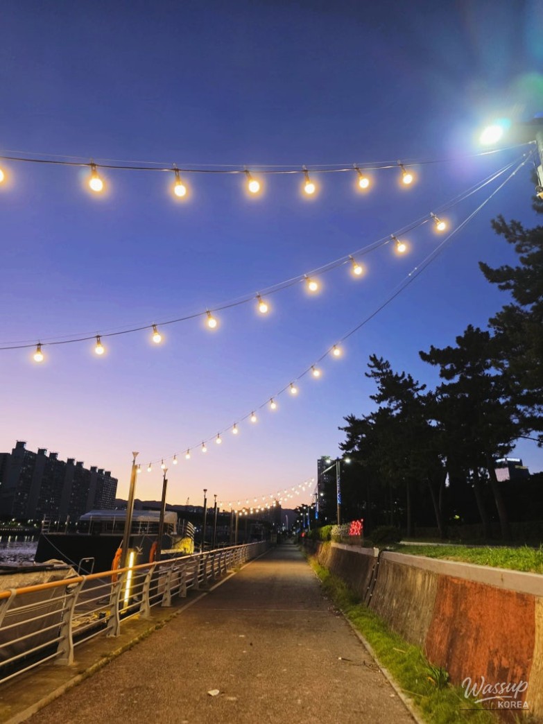 Romantic final moments of the Haeundae sunset cruise