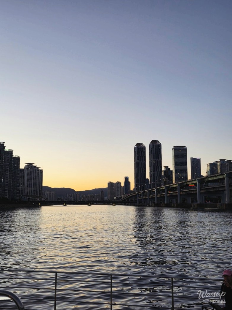Sunset reflections on the sea during the yacht tour