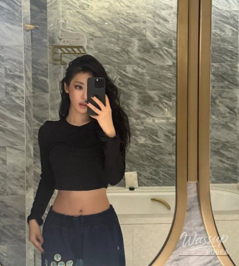 Black concept revealing refined facial lines