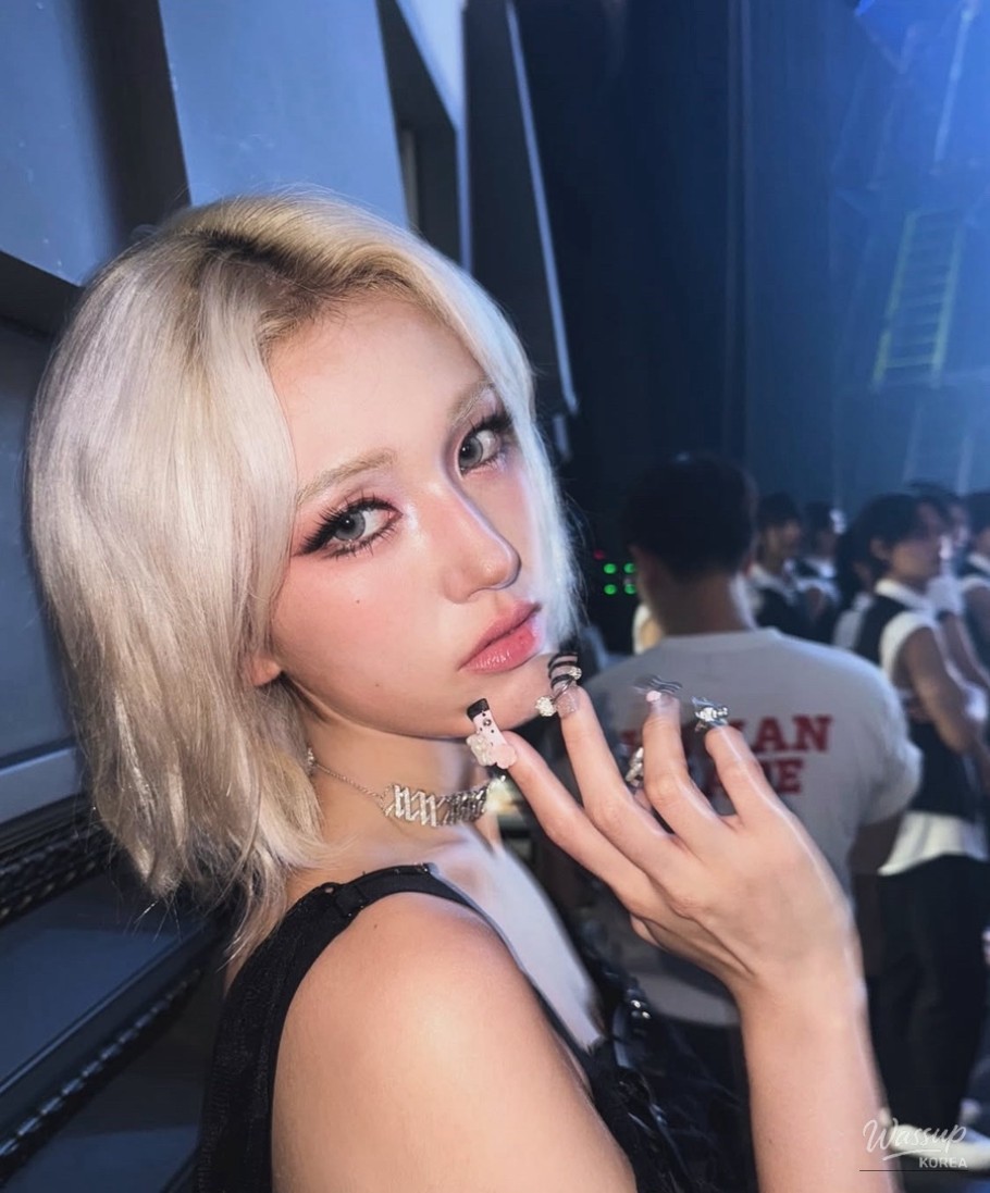 Detailed view of nail art enhancing stage presence