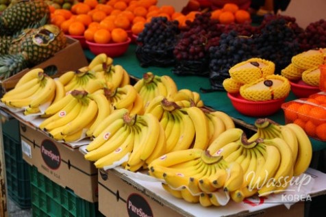 Close up of various artisan breads at Bae꼽 Bakery