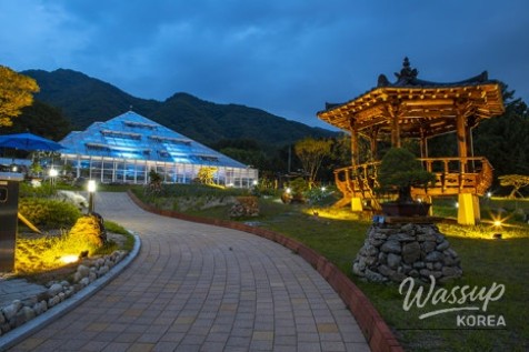 Soft light path designed for a safe and romantic walk