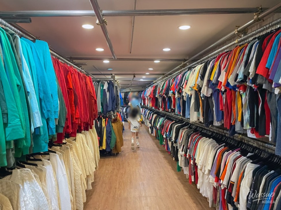 A quiet aisle of a vintage store during a weekday morning