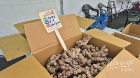 Ginger discount sale area with many customers purchasing in bulk