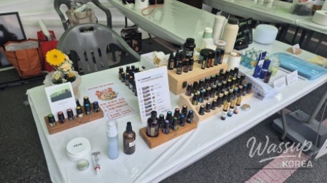 Display of various ginger-based local food products and snacks