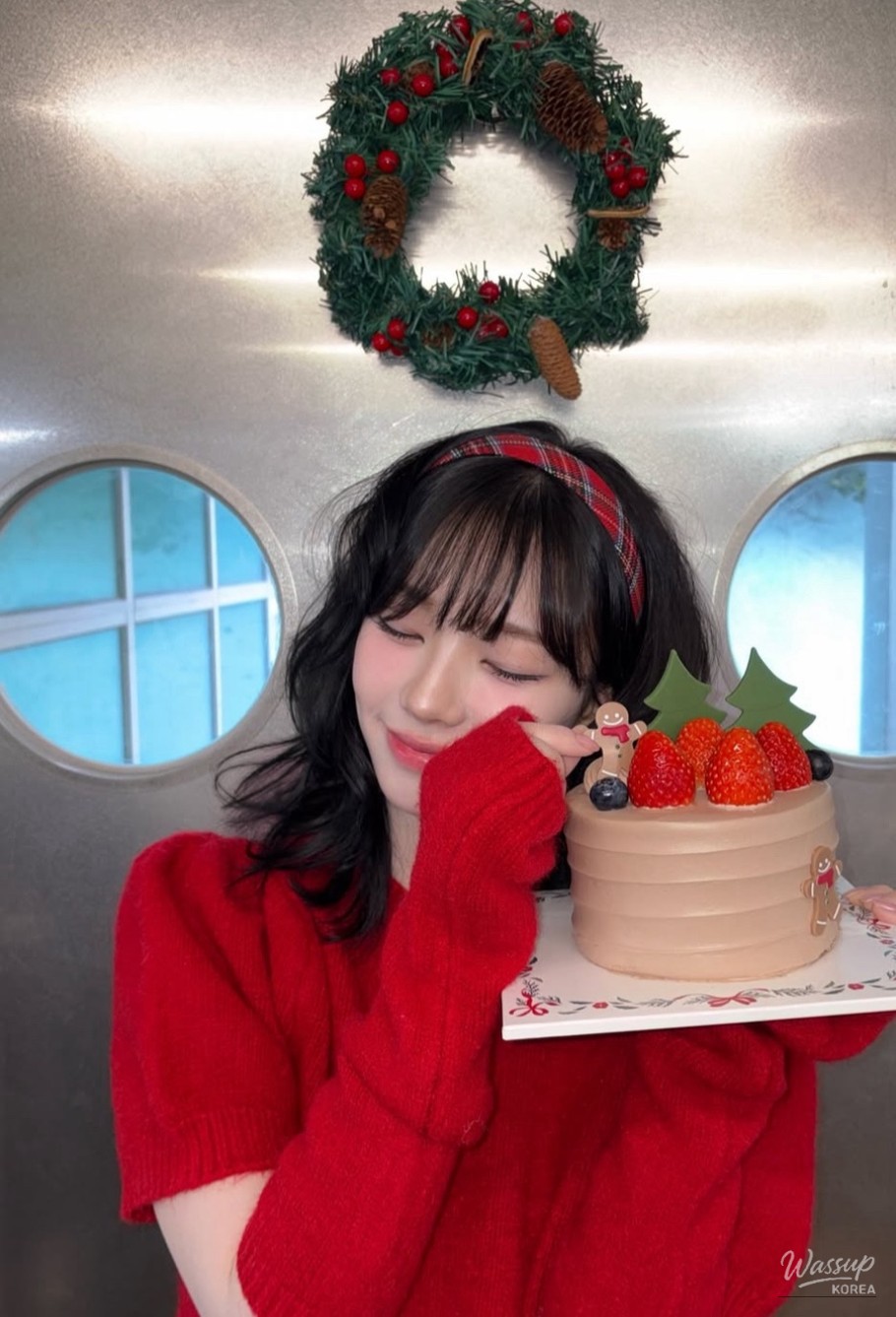 Karina holiday mood natural pose