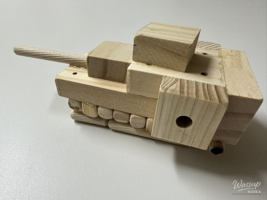 A variety of craft tools and materials ready for the children's session