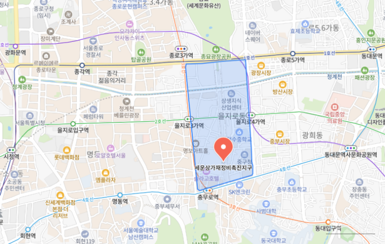 Urban regeneration concept focused on Changsin and Sungin areas in Jongno-gu