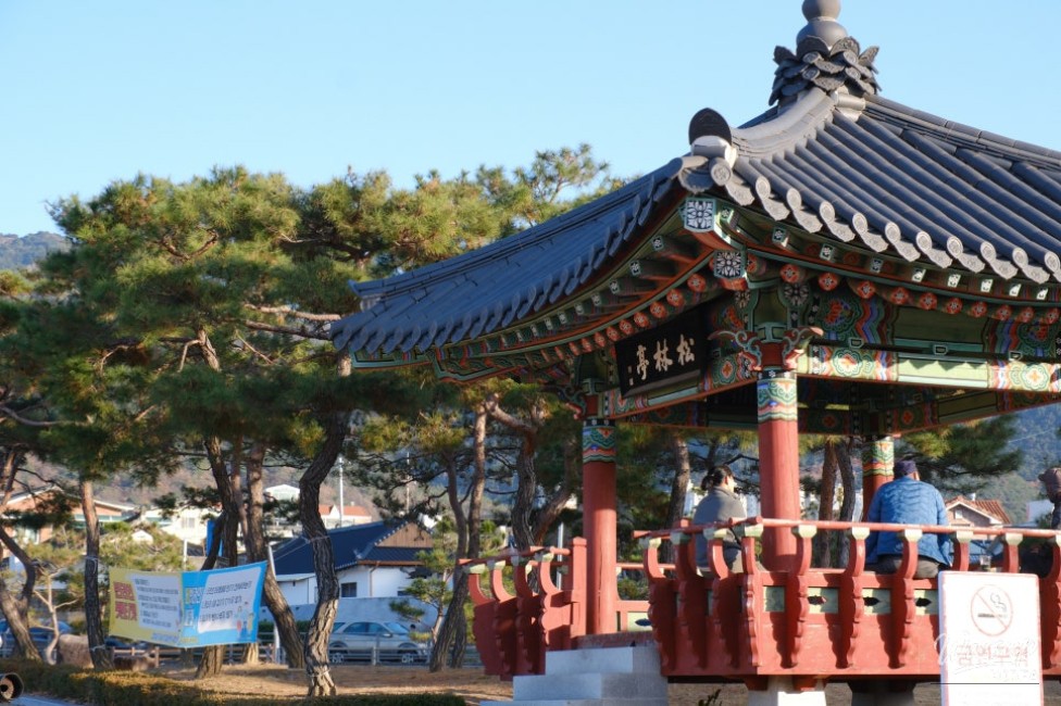 Restored riverside walking path near Sujeong-ri heritage park in Changnyeong