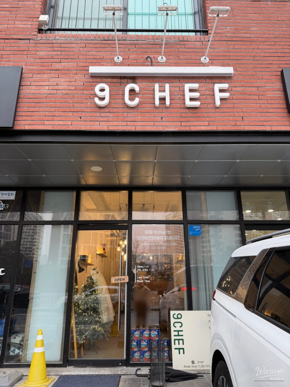 Dessert and coffee setup inside Eureka Café in Okjeong-dong Yangju