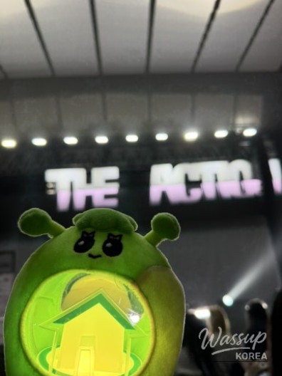 Fans waiting outside the showcase venue late at night