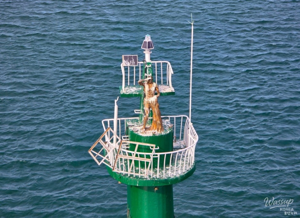 Bridge structure standing out against the coastal landscape