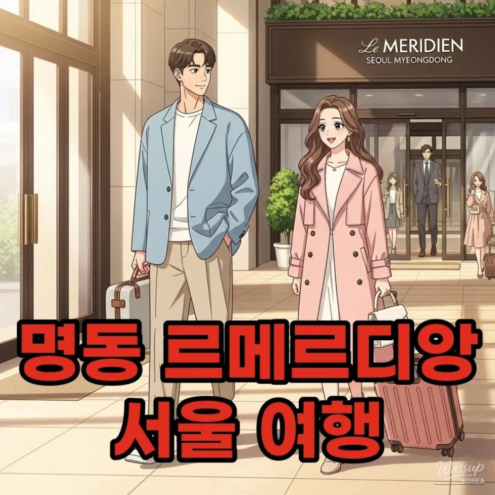 Lobby and design details at Le Méridien Seoul Myeongdong