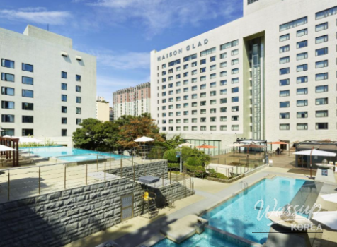 Spacious guest room interior at Maison Glad Jeju designed for comfort