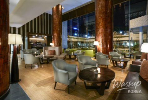 Well-maintained common areas inside Maison Glad Jeju hotel