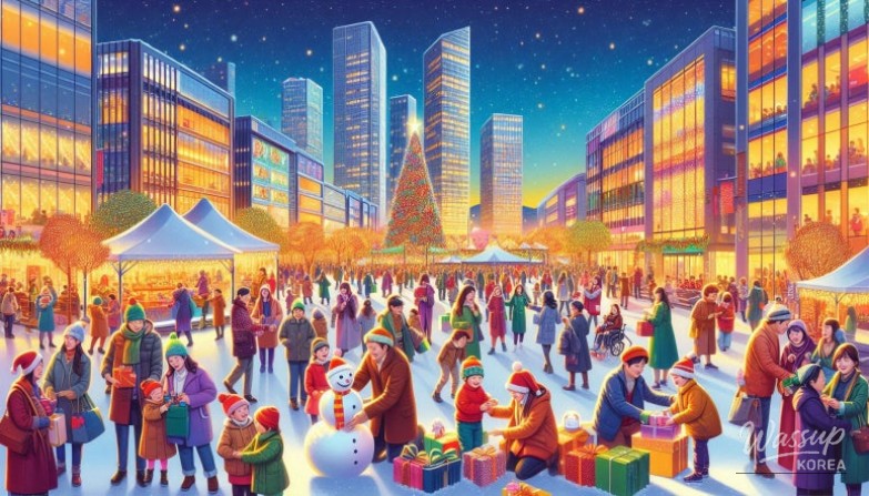 Family-friendly Christmas event in Jeju with Santa theme