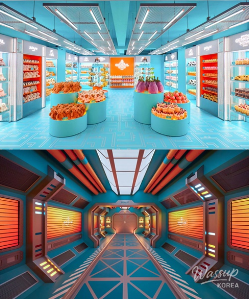 Crowds and waiting line atmosphere at the Jellycat popup in Seoul