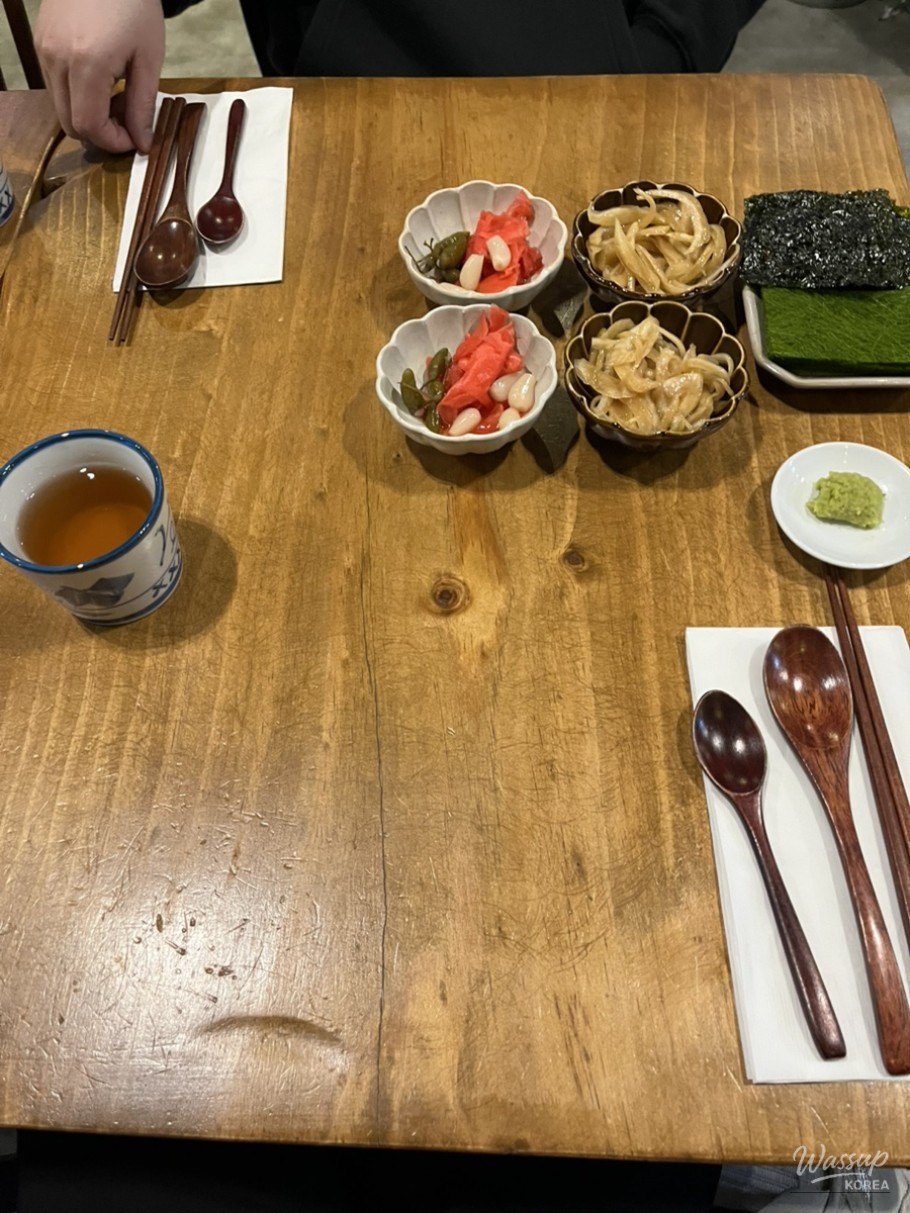 Matcha ice cream dessert served after the eel rice bowl at Tama