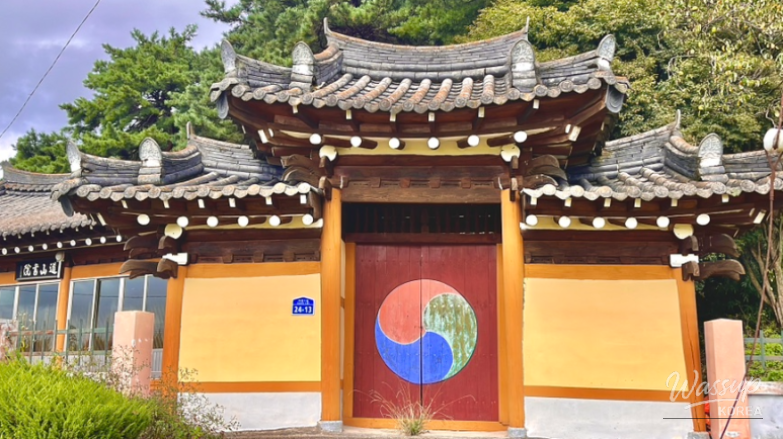 Natural scenery surrounding Confucian academy in Muju