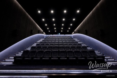 Multipurpose room and shared workspace environment at the Seoul Film Center