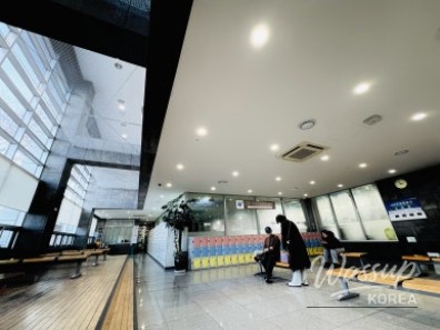 Well-equipped gym area at Yeongju National Sports Health Center