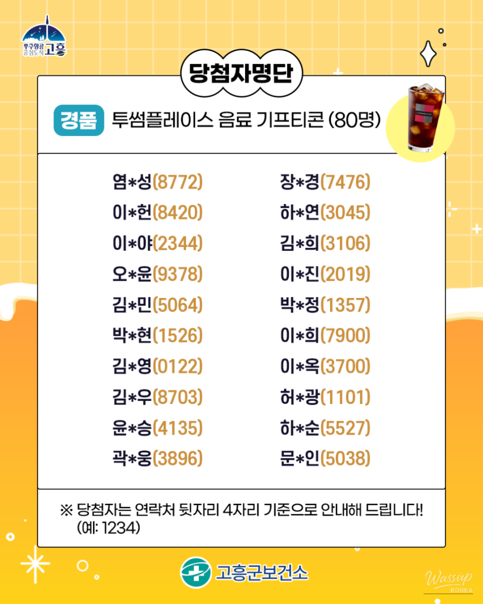 Announcement of Winners for Goheung County Alcohol Awareness Quiz Event_05