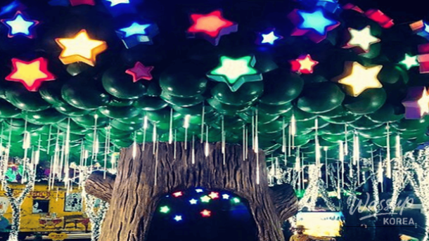 Fairy-tale Christmas lights at Cheongdo Provence Santa Village