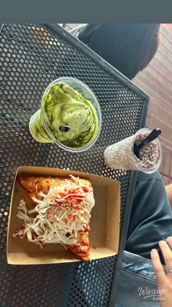 Delicious marble ice cream being prepared for a customer