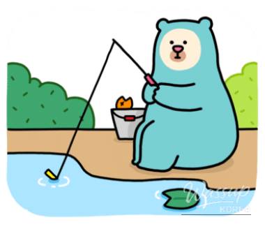 Close-up of a freshly caught trout at the Pyeongchang festival